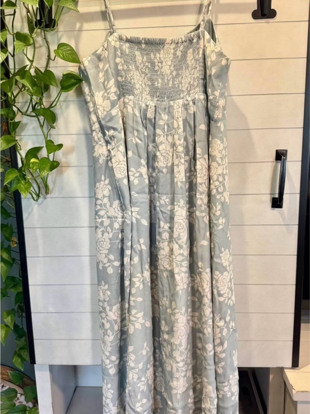 The Drop Women's Pale Blue Floral Midi Dress - Picture 2 of 4